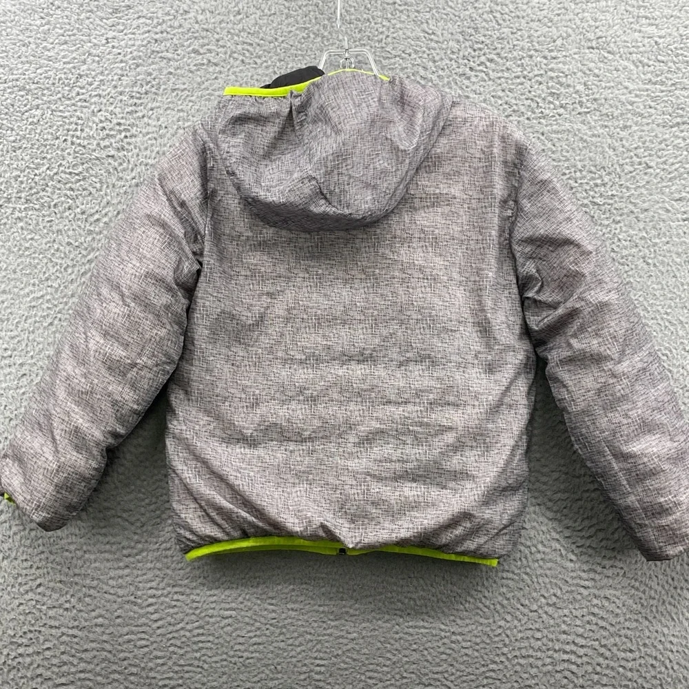 Eddie Bauer Goose Puffer Jacket Kids M 10-12 Reversible Outdoor Hike Camp Snow